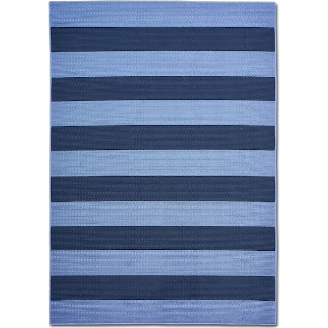 Outdoor Furniture - Awning Indoor/Outdoor Rug - Blue and Navy
