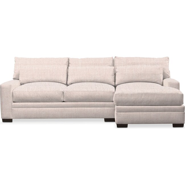 Living Room Furniture - Winston 2-Piece Sectional with Chaise