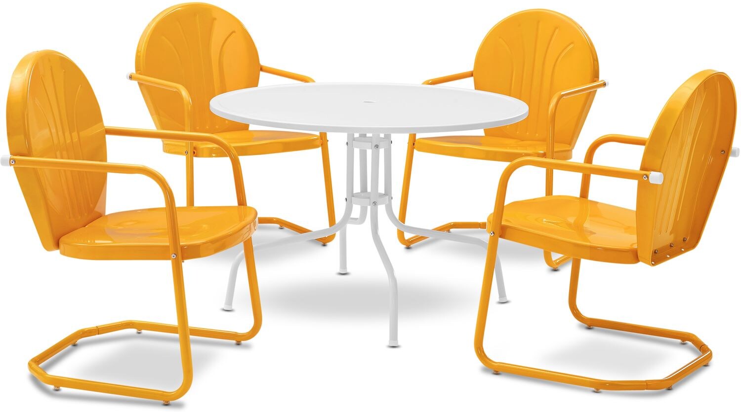 Kona 5Piece Outdoor Dining Set Value City Furniture and Mattresses