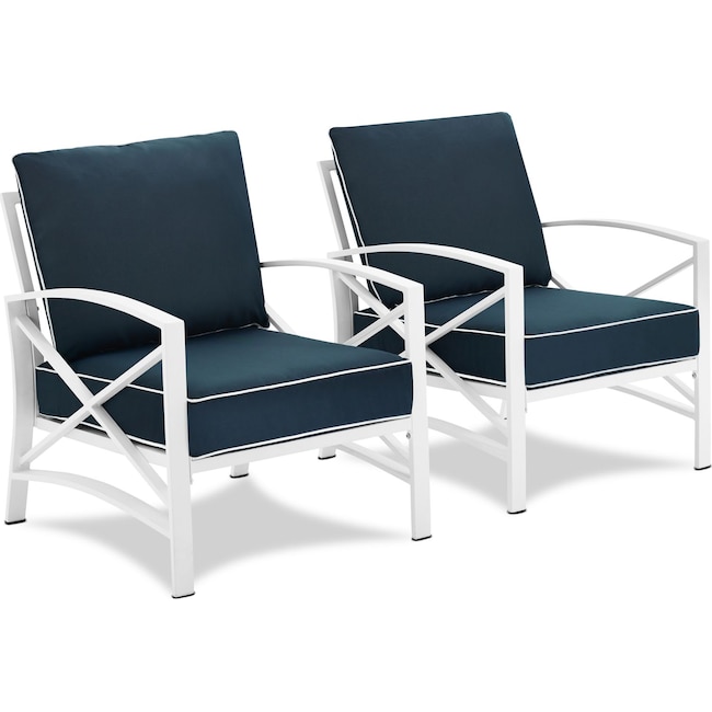 Outdoor Furniture - Clarion Set of 2 Outdoor Chairs