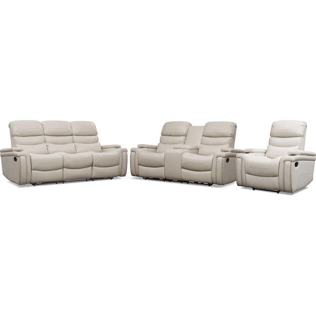 Living Room Furniture - Jackson Manual Reclining Sofa, Loveseat, and Recliner