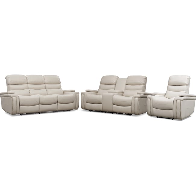 Living Room Furniture - Jackson Triple-Power Reclining Sofa, Loveseat, and Recliner