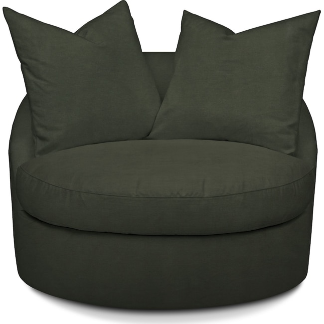 Living Room Furniture - Plush Swivel Chair