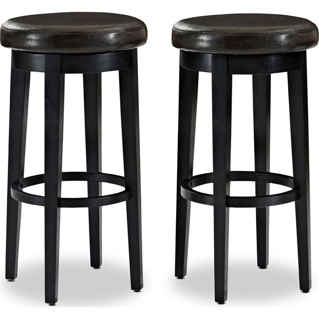 Accent and Occasional Furniture - Max Set of 2 Swivel Bar Stools