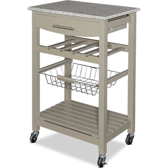 Accent and Occasional Furniture - Avon Granite Kitchen Cart