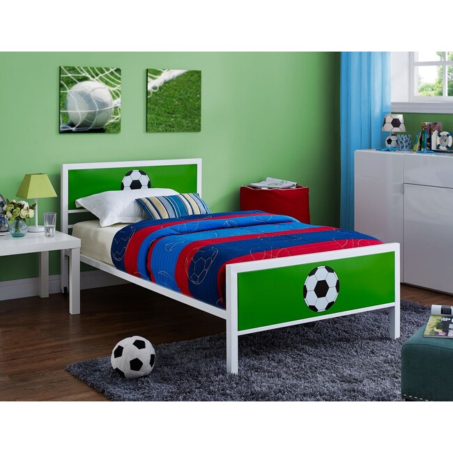 Kids Furniture - Goalkeeper Twin Bed