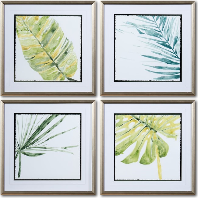 Home Accessories - Verdant 4-Piece Wall Art