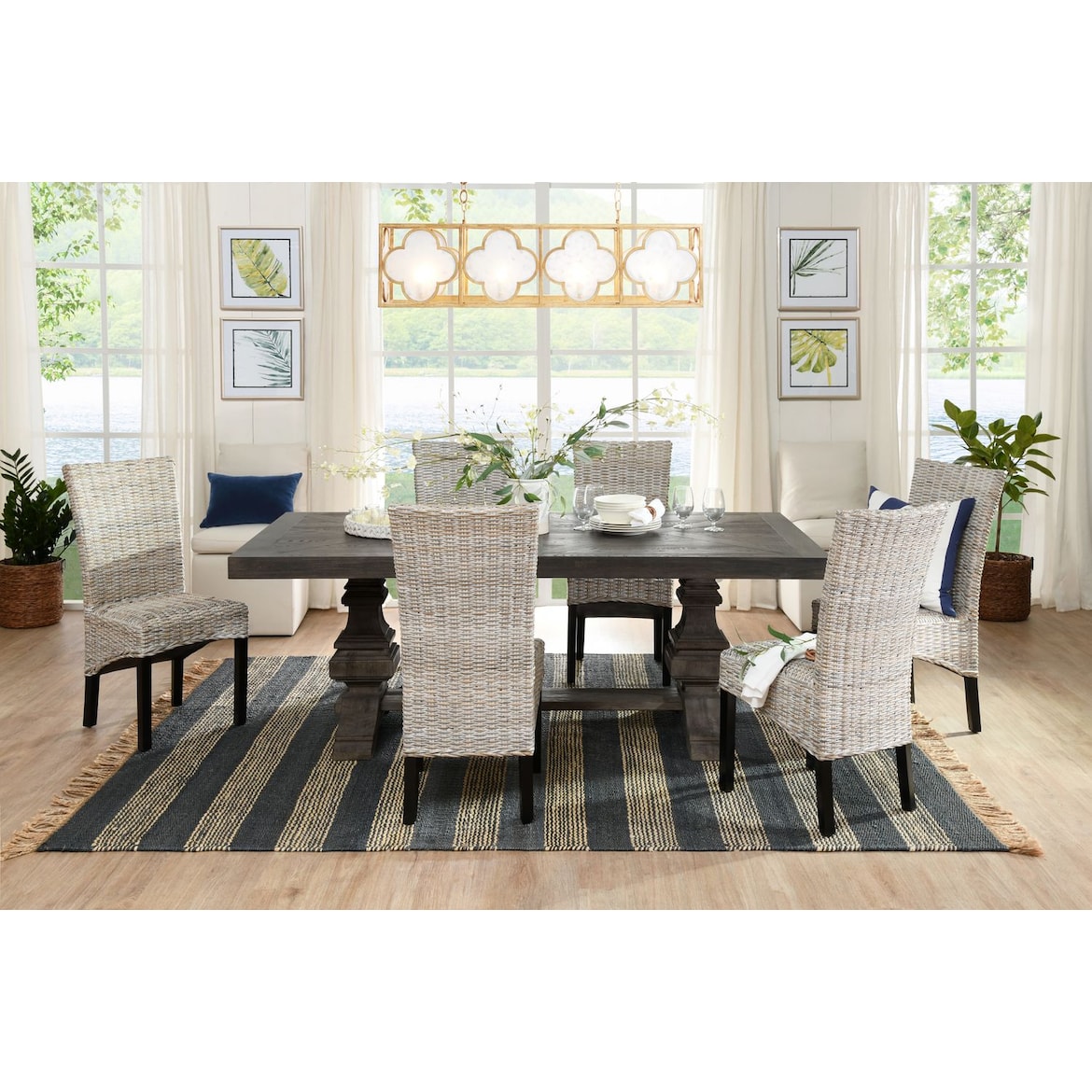 Lancaster 104 Dining Table Value City Furniture And Mattresses Lancaster 104 Dining Table Value