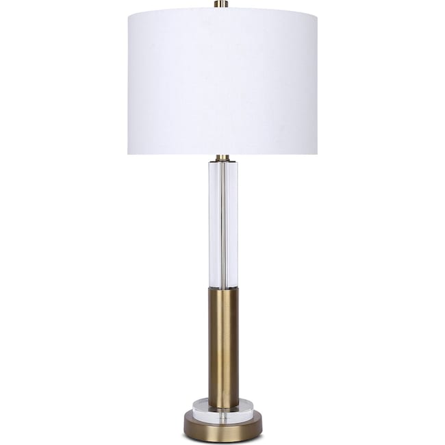 Home Accessories - Crystal & Gold Table Lamp