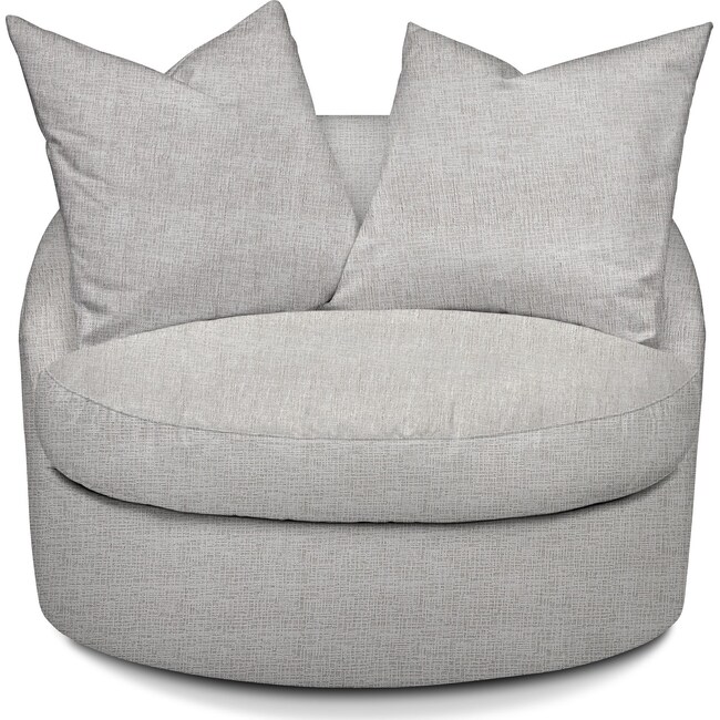 Living Room Furniture - Plush Swivel Chair
