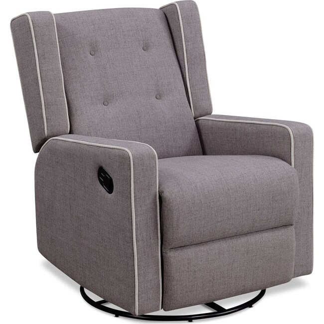 Living Room Furniture - Adeline Manual Reclining Swivel Chair