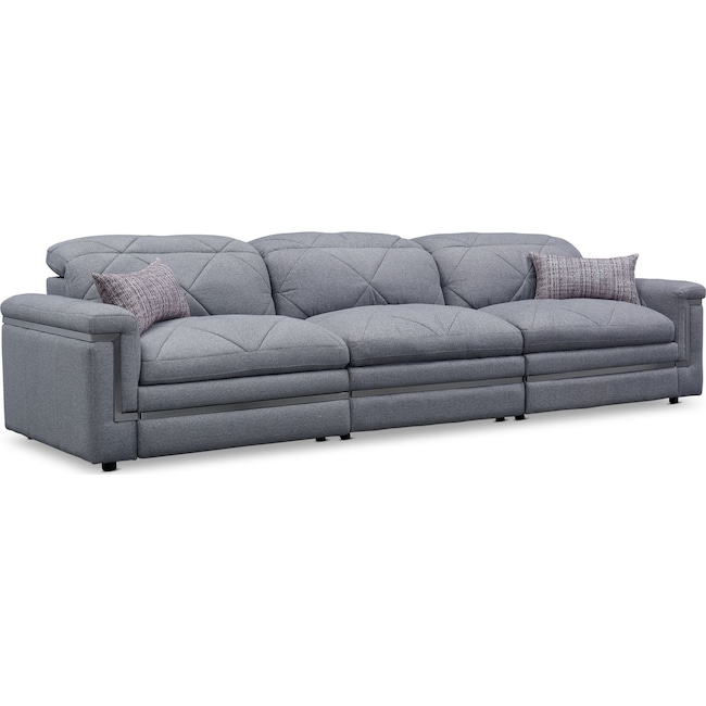 Living Room Furniture - Revel 3-Piece Dual-Power Reclining Sofa