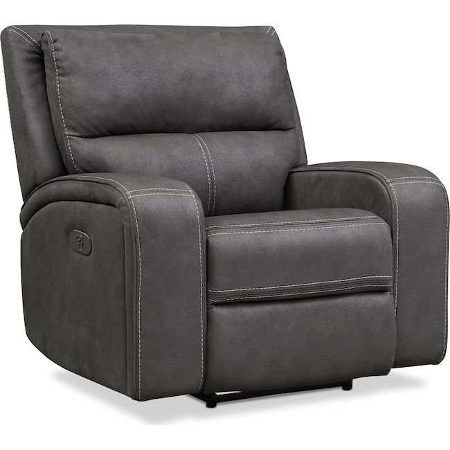 Living Room Furniture - Burke Dual-Power Recliner