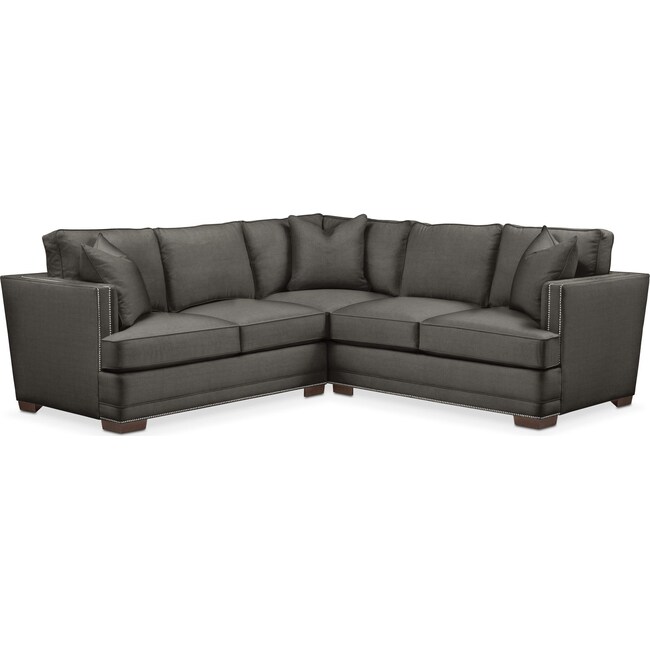 Living Room Furniture - Arden 2-Piece Small Sectional
