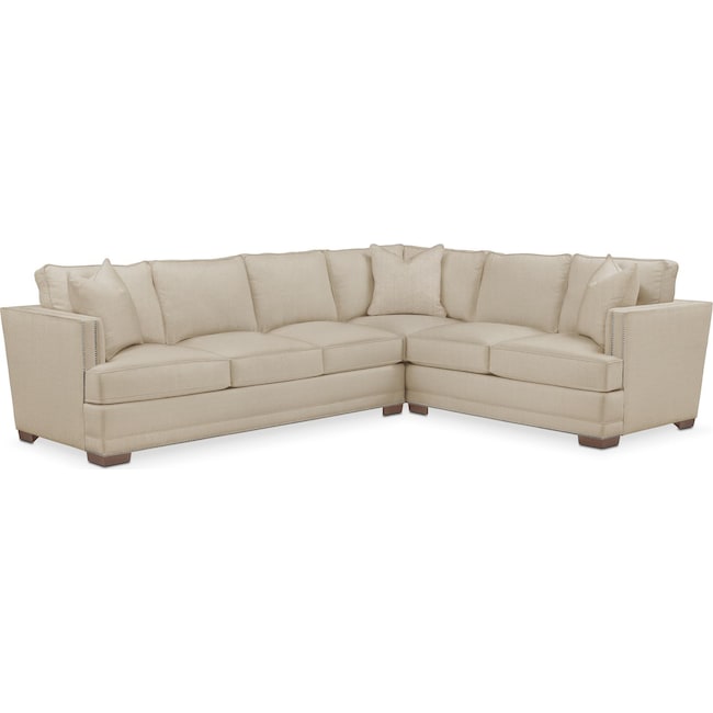 Living Room Furniture - Arden 2-Piece Large Sectional