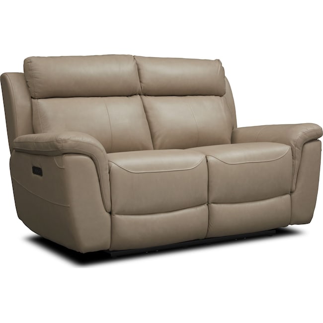 Living Room Furniture - Brooklyn Dual-Power Reclining Loveseat