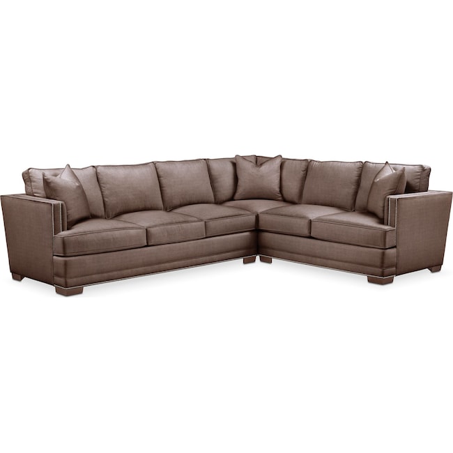 Living Room Furniture - Arden 2-Piece Large Sectional