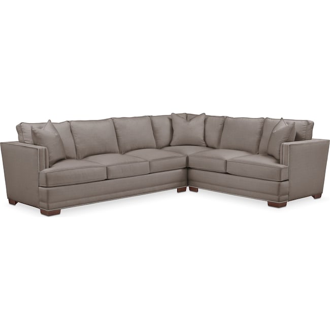 Living Room Furniture - Arden 2-Piece Large Sectional