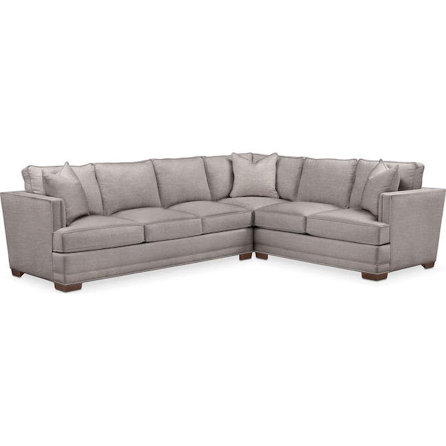 Living Room Furniture - Arden 2-Piece Large Sectional