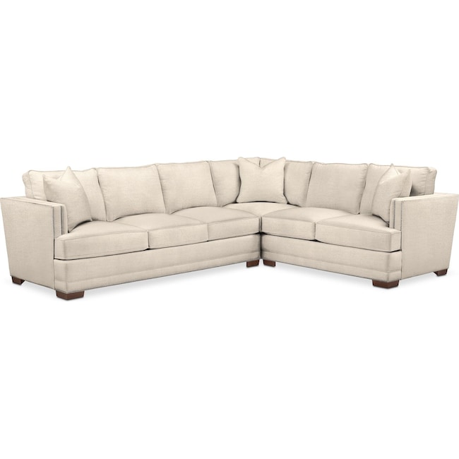 Living Room Furniture - Arden 2-Piece Large Sectional