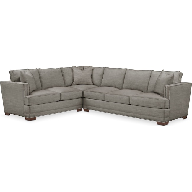 Living Room Furniture - Arden 2-Piece Large Sectional