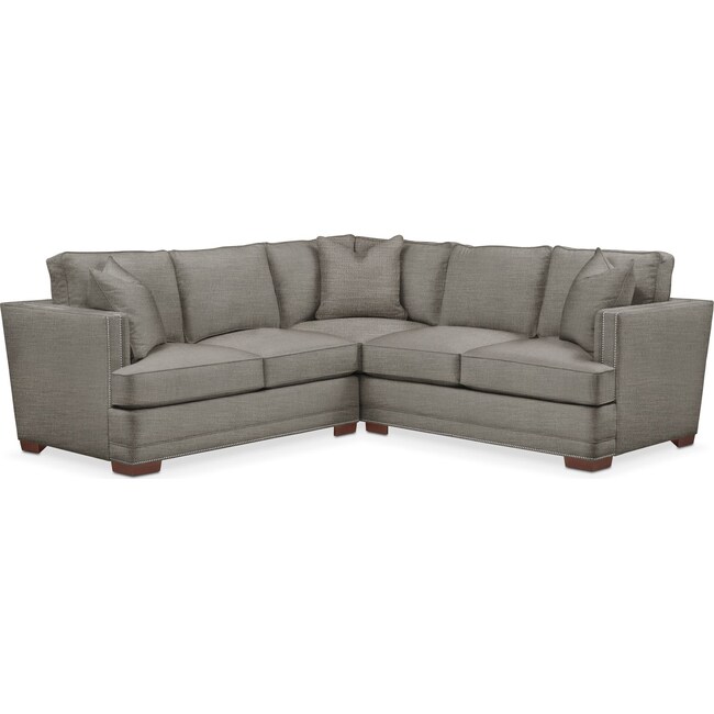 Living Room Furniture - Arden 2-Piece Small Sectional