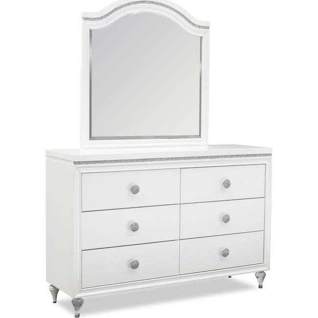 Kids Furniture - Sophia Dresser and Mirror
