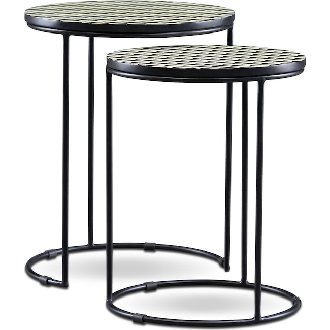 Accent and Occasional Furniture - Optic Nesting End Tables