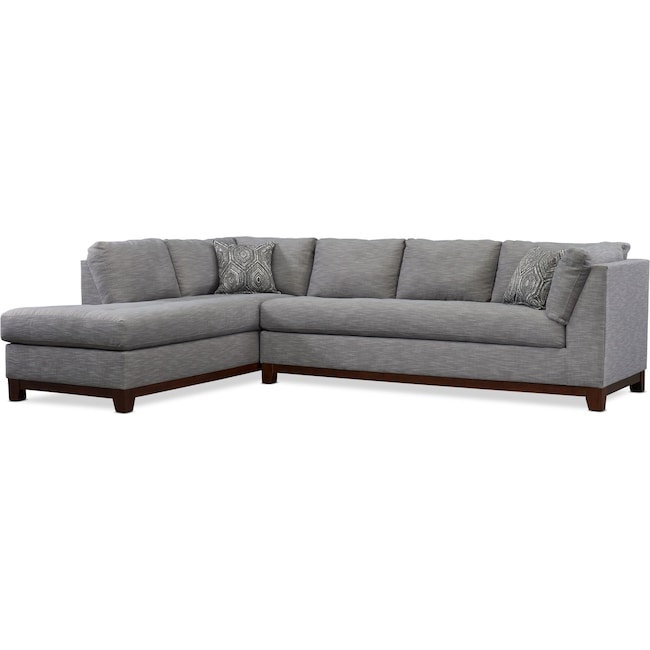 Living Room Furniture - Anderson 2-Piece Sectional with Chaise