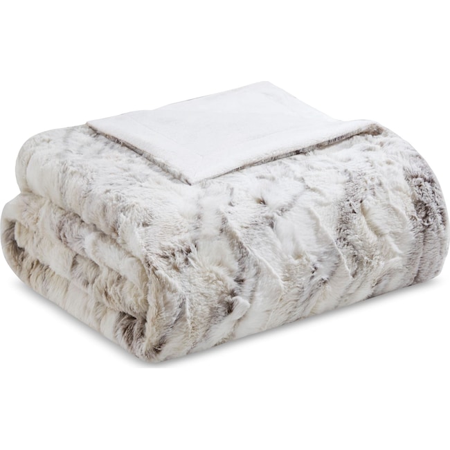 Accent and Occasional Furniture - Hadley Faux Fur Throw