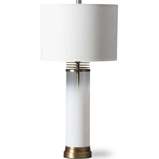Home Accessories - Milk Glass Table Lamp
