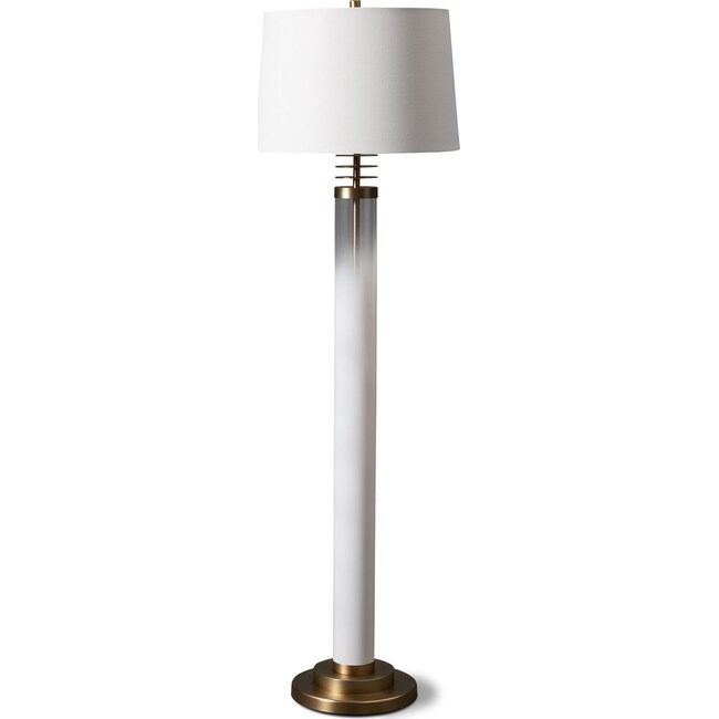 Home Accessories - Milk Glass Floor Lamp