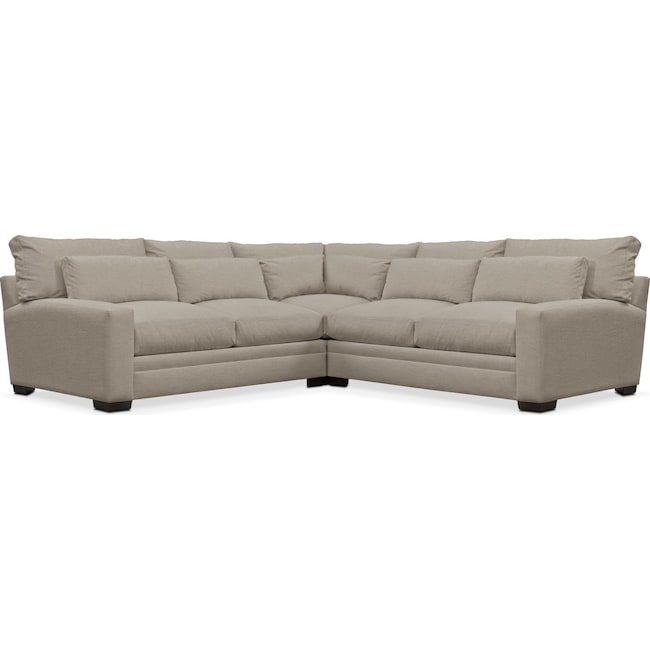 Living Room Furniture - Winston Performance 3-Piece Sectional