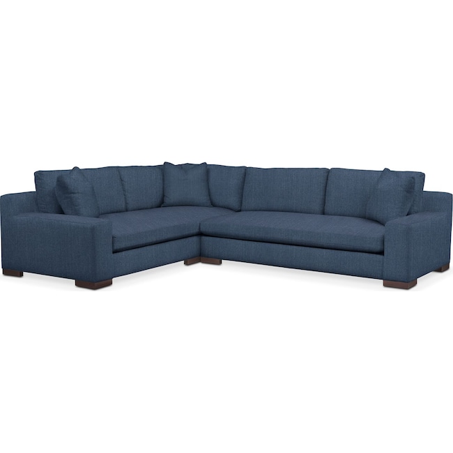 Living Room Furniture - Ethan Performance 2-Piece Large Sectional