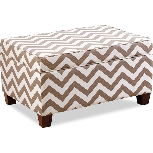 Accent and Occasional Furniture - Colby Storage Ottoman