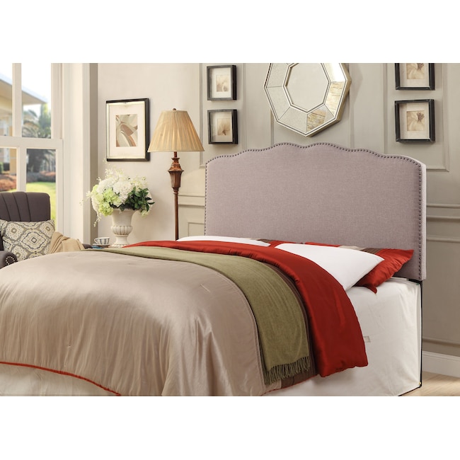Bedroom Furniture - Aubrey Queen Upholstered Headboard