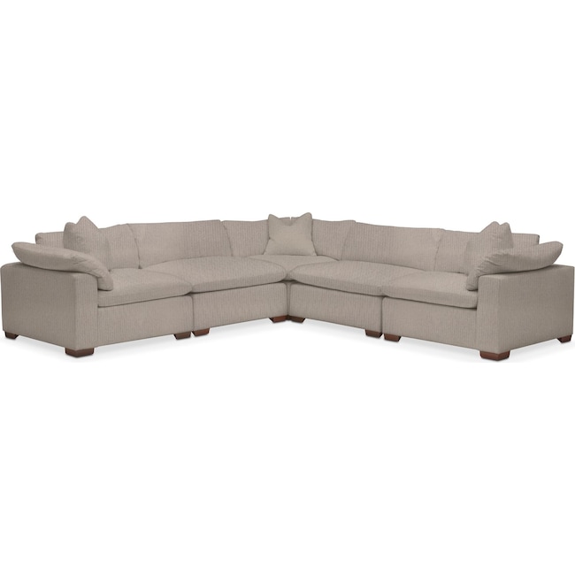 Living Room Furniture - Plush 5-Piece Sectional