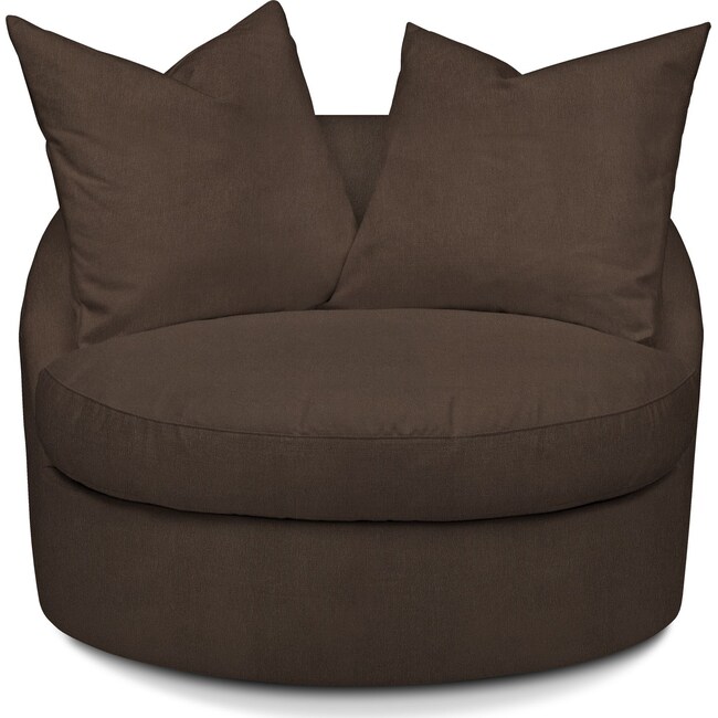 Living Room Furniture - Plush Swivel Chair