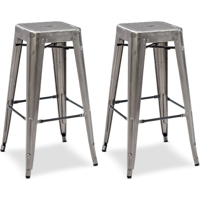 Dining Room Furniture - Oliver Set of 2 Bar Stools