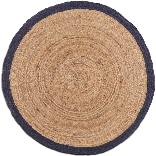 Rugs - Afono Round Area Rug - Blue