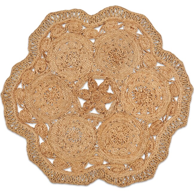 Rugs - Angell Round Area Rug - Natural