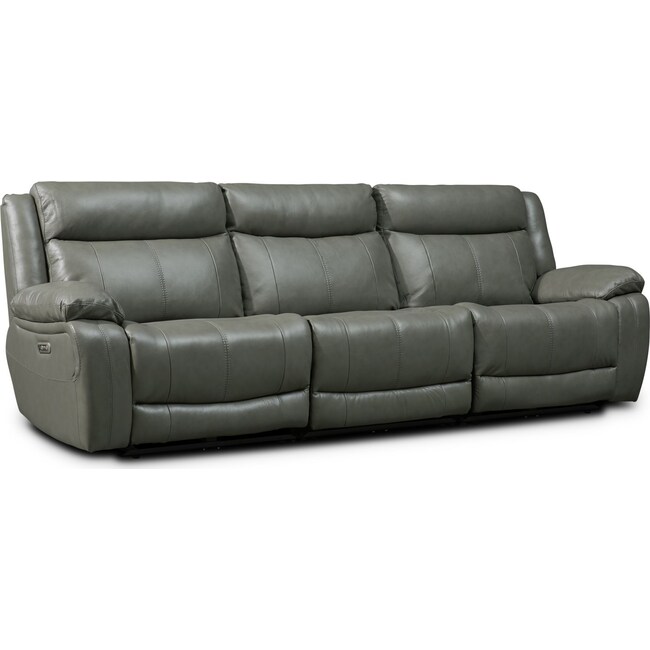 Living Room Furniture - Vince 3-Piece Dual-Power Reclining Sofa