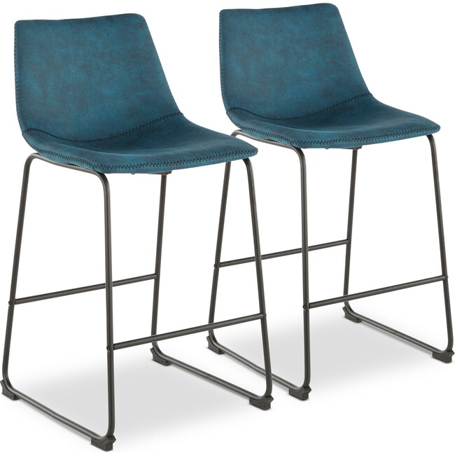 Dining Room Furniture - Eli Set of 2 Counter-Height Stools