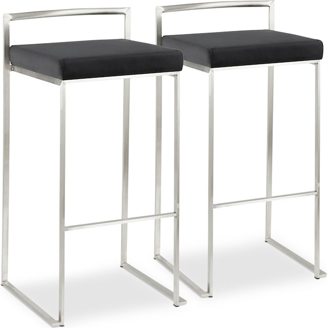 Dining Room Furniture - City Set of 2 Bar Stools