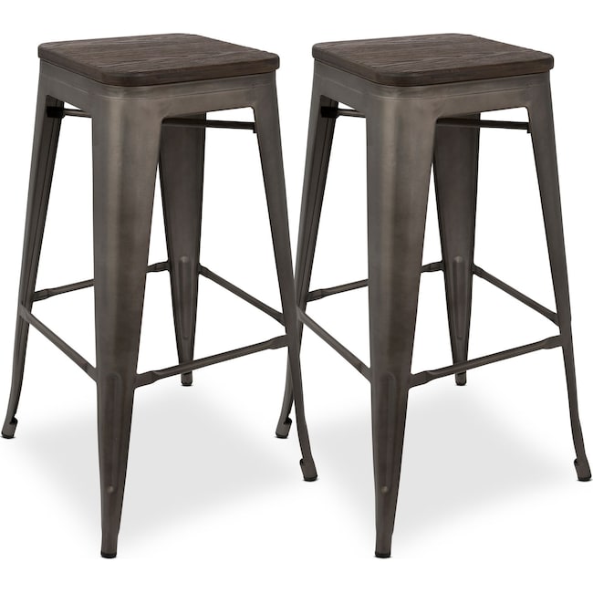 Dining Room Furniture - Dax Set of 2 Bar Stools