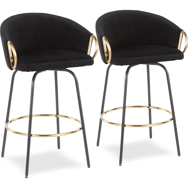 Dining Room Furniture - Eve Set of 2 Counter-Height Stools
