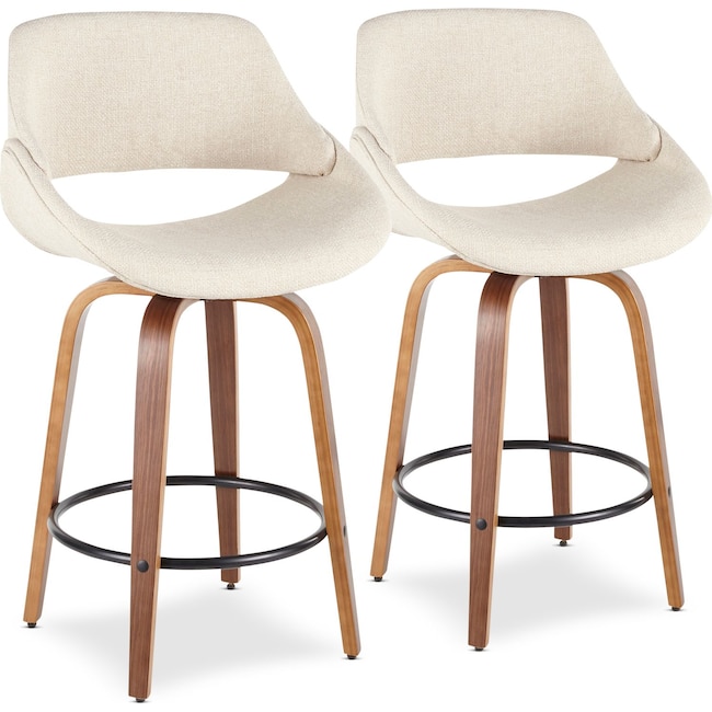 Dining Room Furniture - Uma Set of 2 Counter-Height Stools