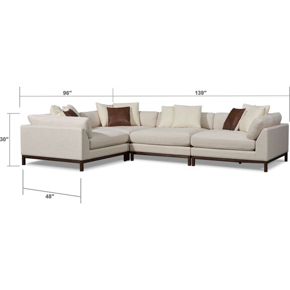Living Room Furniture - Big Sur 4-Piece Sectional