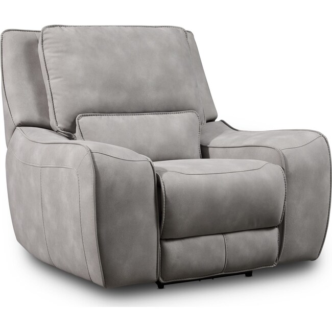 Living Room Furniture - Holden Dual-Power Recliner - Stone