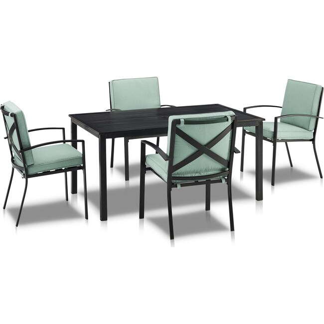 Outdoor Furniture - Clarion Outdoor Dining Table and 4 Dining Chairs